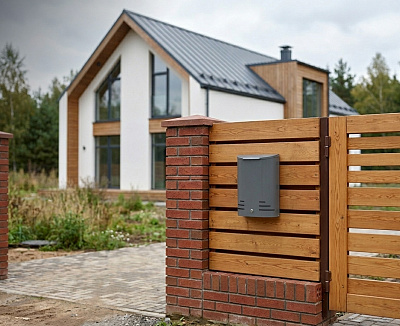 Почтовый ящик Модерн серый