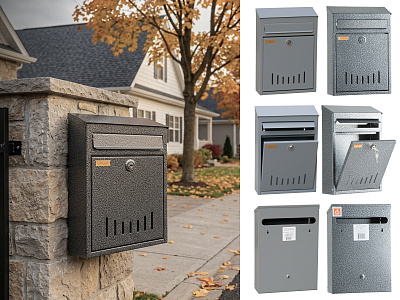 Почтовый ящик Элит серый