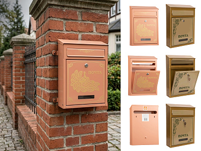 Почтовый ящик Элит дизайнерский с печатью рисунка №8